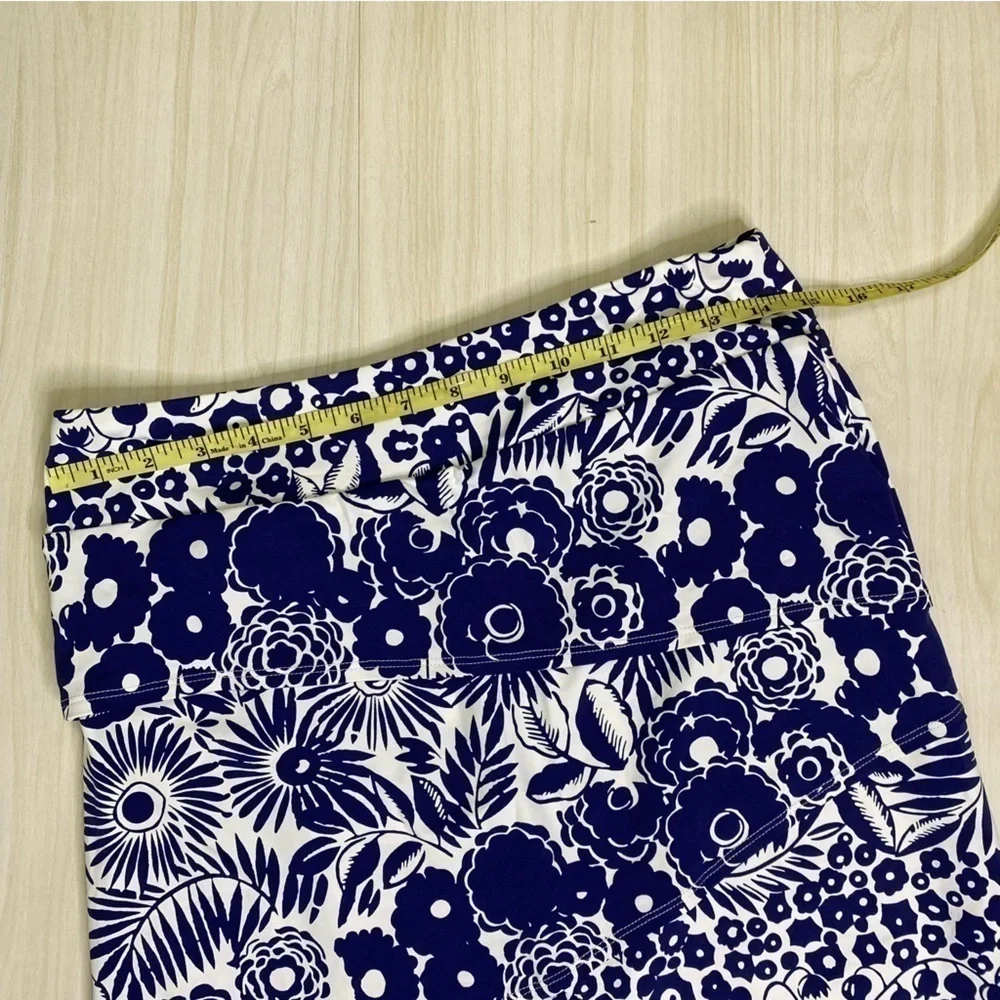 J.McLaughlin Navy white floral Catalina Cloth size S